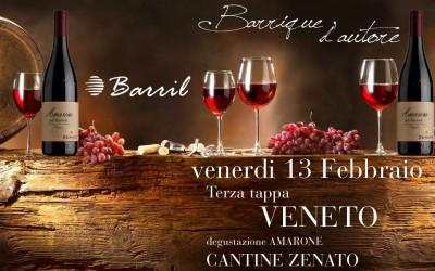 BARRIQUE D’AUTORE – 3° Tappa: Il Veneto, Degustazione di Amarone Cantine Zenato